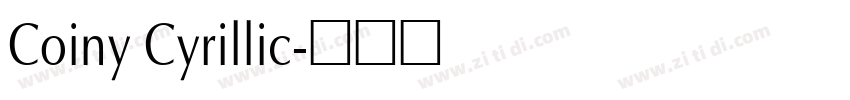 Coiny Cyrillic字体转换